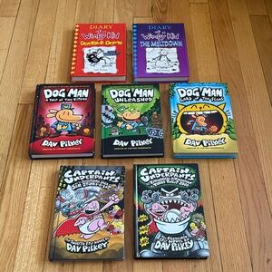Book Bundle – Diary of a Wimpy Kid, Dog Man & Captain Underpants (Hardcover)